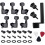 6 Pieces Guitar String Tuning Pegs Keys 3 Left 3 Right Guitar Machine Heads Knobs with Strap Button Locks Picks and Guitar String Winder (Black) 1