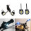 2 Pcs White LED Motorcycle Headlight Spotlight Driving Daytime Running Light Lamp 9