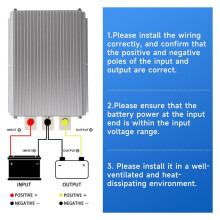 60A 720W Spänningsomvandlare Reducer 48V/36V Till 12V, Omvandlare Spänningsregulator, Vattentät Krafttransformator för Lastbil
