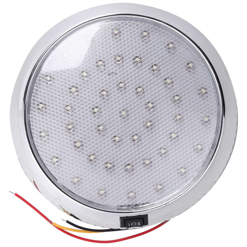 12V Car Round Ceiling Dome Roof Interior Light Boat Rv Surface Ceiling Light 1