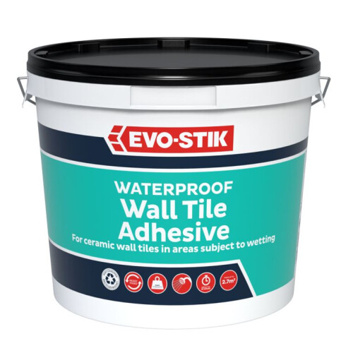 Evo-Stik 30812631 Waterproof Wall Tile Adhesive 2.5 Litre 1