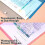 24Pack Plastic Envelopes with Snap Closure, Plastic File Folders for Documents A4 Clear Envelopes Folders,File Bags 3