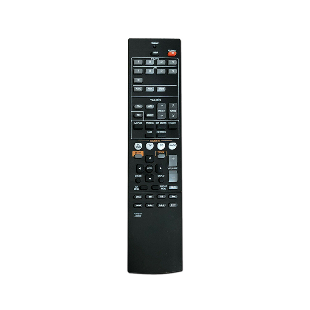 Rav521 Remote Control Replacement For Yamaha Zj66500 Rx-V377 Yht-4910U Rx-V377 Mt-79955 Audio Video Receiver 6131180427098