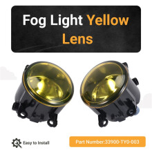 2 Stuks Mistlamp Lamp Gele Lens Auto Voorbumper Mistlamp OE Vervanging H11 Lamp F4 voor  Focus voor  voor  voor  voor