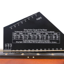 Fret Leveling Tool Guitar Neck Fingerboard Measuring Ruler Stainless Steel Fret Rocker Guitar Luthier Tool
