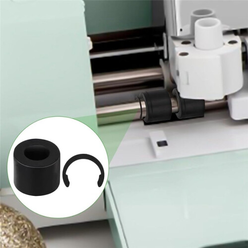 4Pcs Rubber Roller Resolution, Retaining Clip Rings Compatible for  Maker, Keep Rubber Roller From Moving 2
