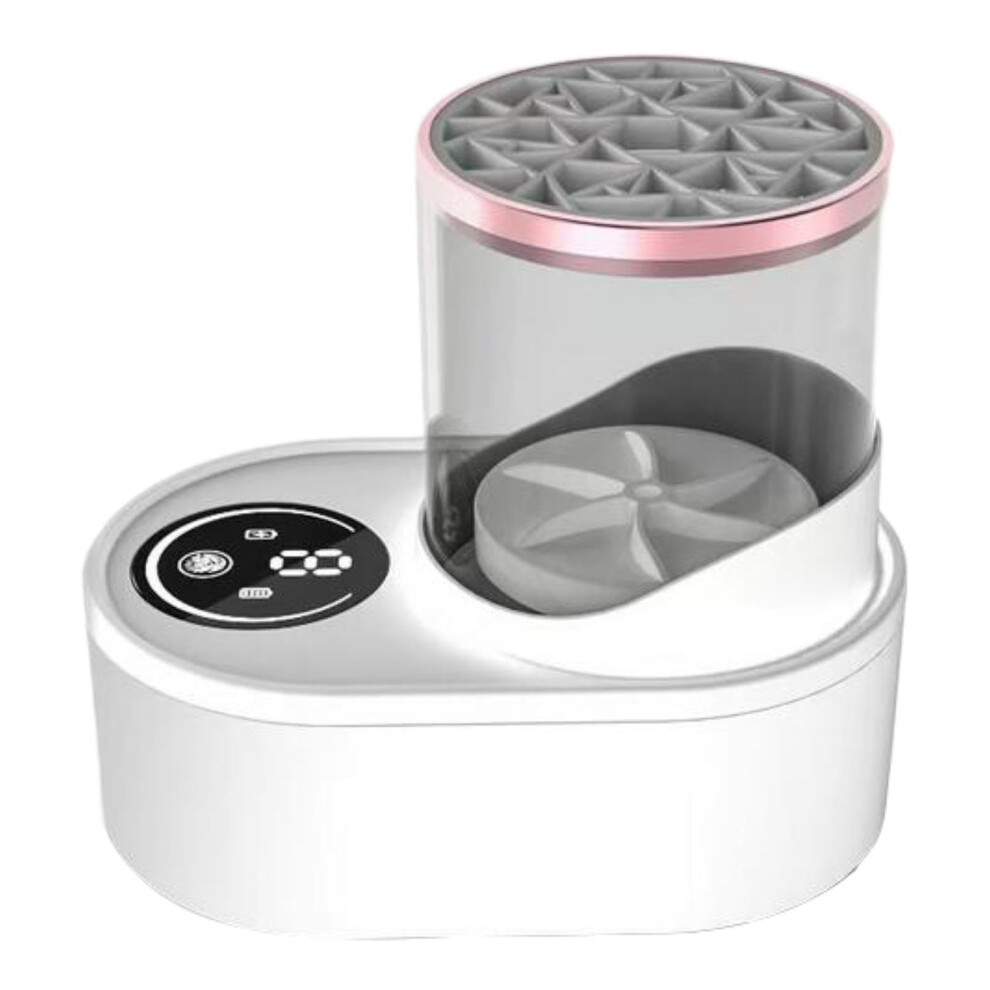 Automatic Makeup Brush Cleaner with USB Rechargeable Spin Dryer for Salon and Home Use