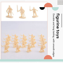 1:72 200/Set Plastic Ancient Soldier Figures Toy Archaic Soldiers Men Swordsman Action Figure DIY War Scene Toys Yellow