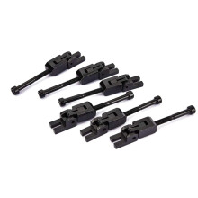 Set of 6 Double Locking System Locked Saddles for Floyd-Rose Guitar Tremolo Bridge(Black)