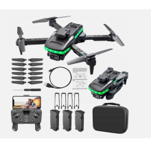 3 Batteries + 4K HD Drone Dual Camera WIFI FPV Foldable RC Quadcopter Xmas Gifts