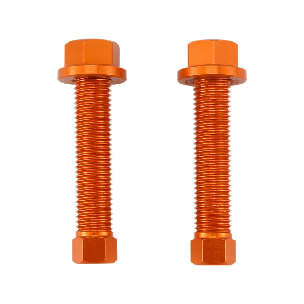 Rear Axle Blocks Chain Adjuster Bolt Screw For Ktm Sx Sxf Excf 125 150 250 350 450 530 690 990 1190 Adventure(Orange) Orange 6132123181343