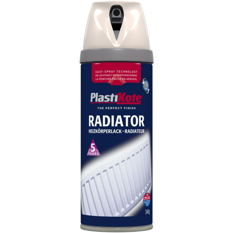 Plasti-Kote PKT26101 Radiator Twist & Spray Magnolia 400ml