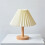 Pleated Table Lamp Bedroom Bedside Personalized Night Light - White USB Charging 7W A1 5