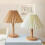 Pleated Table Lamp Bedroom Bedside Personalized Night Light - White USB Charging 7W A1 7