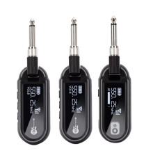 Émetteur/Récepteur Sans Fil UHF pour Guitare M02, Portée de 30 M, Suppression Active Du Bruit, Charge de Type C, Batterie de 8 H, Utilisation