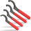 Coilover Wrench Spanner, 4PCS Non-Slip Spanner Wrench Set, Professional Universal Rubber Handle Wrench Spanner Tool 1