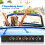 7-Band Car Audio Equalizer, Adjustable 7 Bands EQ Car Amplifier Graphic Equalizer with CD/AUX Input Select Switch,Black 6