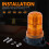 Forklift 30 Led Beacon Light Strobe Lamp Hazard Emergency Flashing Warning Amber 6