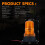 Forklift 30 Led Beacon Light Strobe Lamp Hazard Emergency Flashing Warning Amber 4