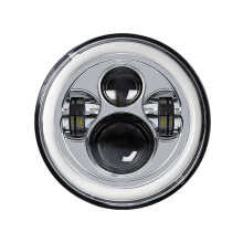 7 Inch LED Headlight, High Low Projector Yellow+White for Road King Street Glide Ultra Classic Glide V-Star 1100