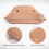 Waterproof Solid Canvas Insert Inner Lining Insert Zipper Pocket for Obag O Bag Handbag Bag Deep Khaki Mini 5