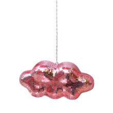 Cloud Shape Discos Balls Hanging Decors Ornament Sparkling-Pink