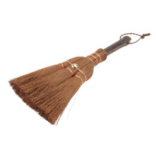 Mini Hand Broom Natural Palm Bristles for Corner Cleaning with Durable Design and Hanging Rope