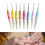 8Pcs Ergonomic Handle Crochet Hook Needle 2.5mm-6mm for Beginner 4