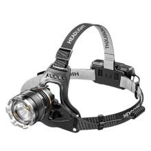 Nachtangeln im Freien, Induktionsscheinwerfer, Hochleistungs-Scheinwerfer, Teleskop-Fokus-Scheinwerfer, Kopfmontage-Scheinwerferlampe