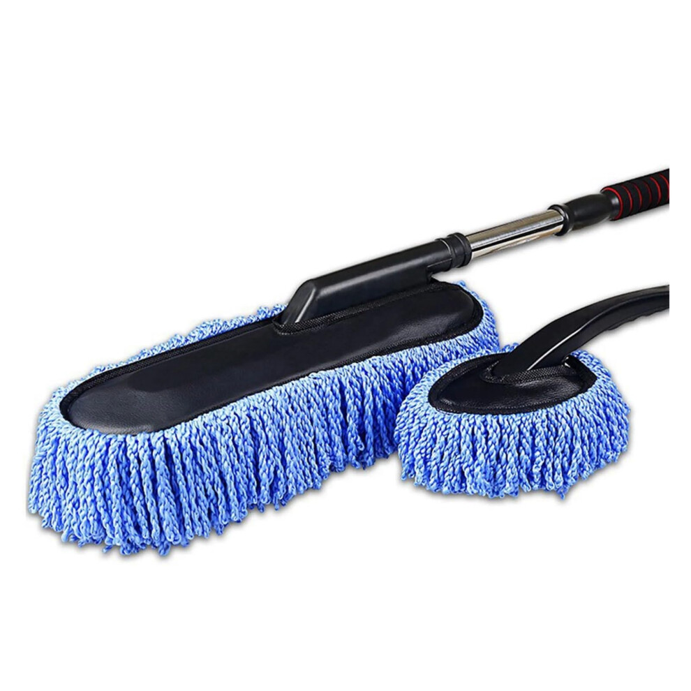 Car Wash Brush With Extendable Long Handle, Scratch Microfiber Mop For Suv And Truck Cleaning 9323874672526