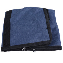 Porta-copos de viagem para malas, dobrável, com dois compartimentos e fechamento por cordão, compatível com alças de bagagem de mão. Expansível.