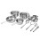 Stainless Steel Cookware Set 3562g Rustproof & Stickproof Pans 1