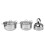 Stainless Steel Cookware Set 3562g Rustproof & Stickproof Pans 11
