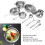 Stainless Steel Cookware Set 3562g Rustproof & Stickproof Pans 6