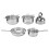 Stainless Steel Cookware Set 3562g Rustproof & Stickproof Pans 14