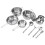 Stainless Steel Cookware Set 3562g Rustproof & Stickproof Pans 16