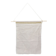 Banner in tela ispirato ai contenitori per uova per esporre spille e distintivi, da appendere alla parete con corda, in tessuto di cotone e lino,