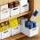 2 Pack Stackable Plastic Storage Drawers Retractable Organizer Boxes for Closet Kitchen (White) 4