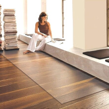 Transparent PVC Carpet Protector Mat 1mm Thick Clear Cuttable Floor Cover for Hard Floors and Rugs