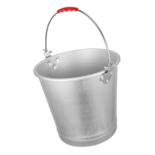 Vintage Metal Water Bucket with Handles Large Storage Pail for Home Kitchen Garden Use