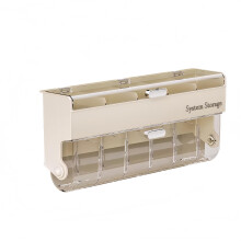 Underwear and Sock Drawer Organizer with 12 Adjustable Compartments, Hanging Plastic Storage Box for Closet Door and Dorm