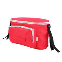 Cesta Oxford Cloth para artículos esenciales de bebé, bolsa térmica para biberones, bolsa para teléfono desmontable, correa de hombro ajustable,