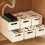 2 Pack Stackable Plastic Storage Drawers with Retractable Design for Closet and Kitchen (Ivory) 4