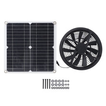 Solarbetriebener Ventilator für Gewächshäuser, wasserdichtes Solarpanel mit Belüftungsset, leistungsstarkes Kühlsystem, energieeffizienter