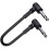 Guitar Patch Cable Guitar Effect Pedal Cables,Black 6 Pack 30cm 8