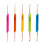 5 Pcs Crochet Hooks Set with Handles Double Head Knitting Needle 1