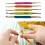 5 Pcs Crochet Hooks Set with Handles Double Head Knitting Needle 4