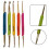 5 Pcs Crochet Hooks Set with Handles Double Head Knitting Needle 7