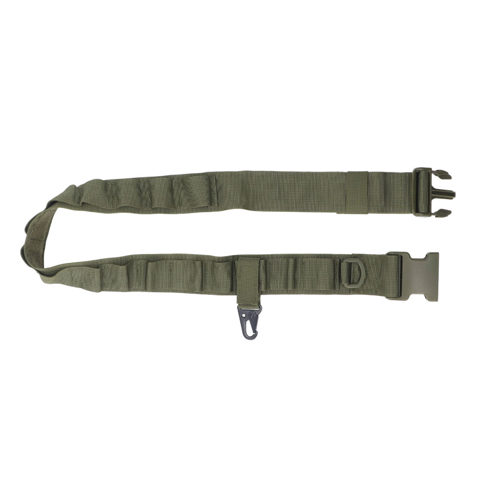 Lightweight Nylon Security Work Belt With Adjustable Buckle In Od Green 8401364780966