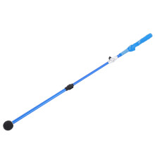 Treinador de swing de golfe para rotação de ombros, ritmo e precisão do swing, portátil e dobrável, com comprimento ajustável e cabeça de